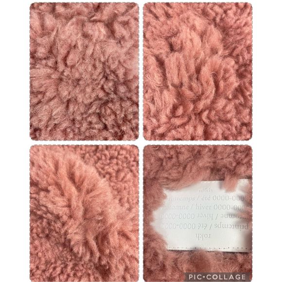 BNWT ROKH FAUX FUR LARGE SHOULDER OR CROSSBODY PINK Unique SO SOFT Price Firm - Picture 5 of 16